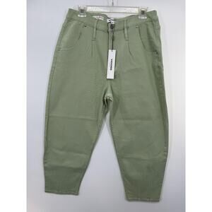 Vigoss Ace Womens Flat Front Denim High Rise Straight Jeans Button Size 31 NWT